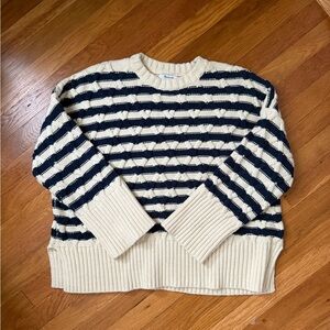 Madewell striped fisherman sweater